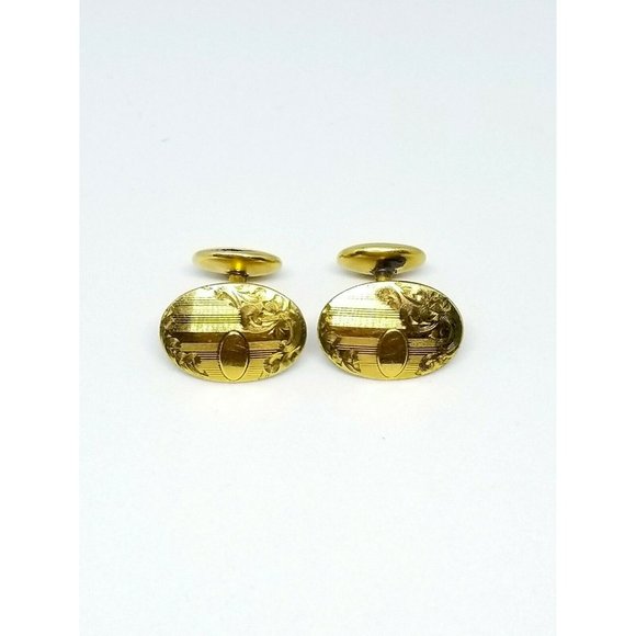 Antique Other - Victorian Walter E Hayward Gold Fill Oval Cufflinks